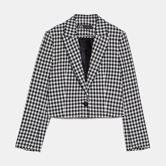 Zara Jackets & Blazers - Zara Gingham Blazer